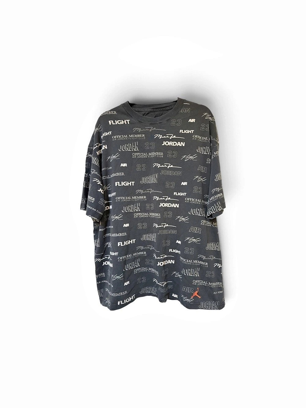 Jordan Flight Club Men's Printed T-Shirt in Black & White